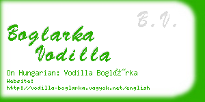 boglarka vodilla business card